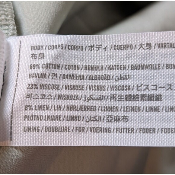 Hollister Size S Y2K Sundress Smocked Linen Blend Tie Straps Ruffle Boho Cottage - Picture 8 of 12